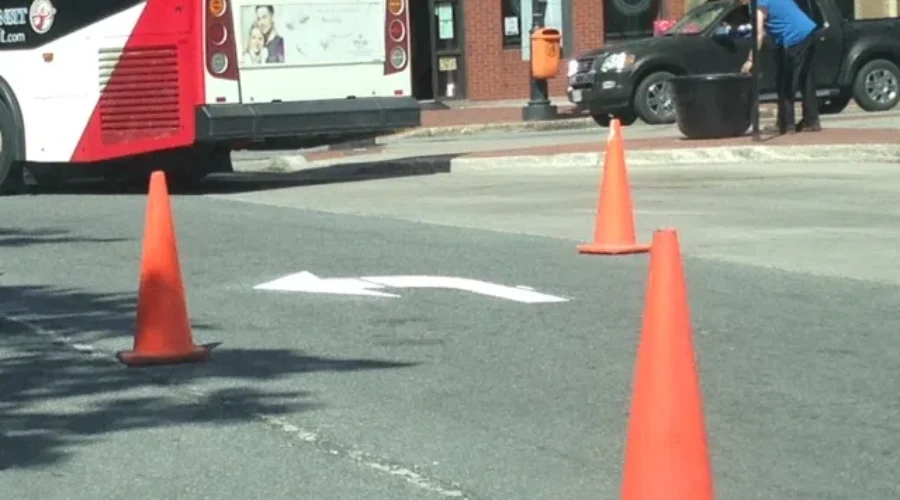 Line Painting Underway
