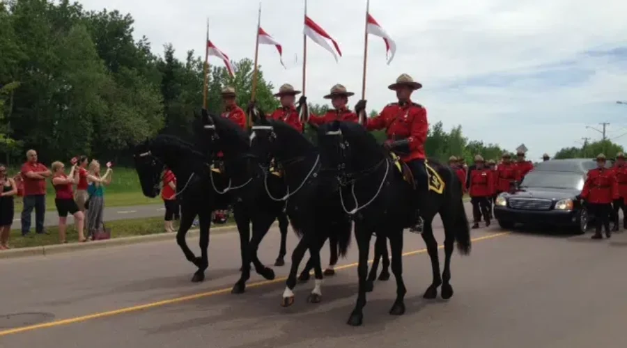 Officers React To The Funeral Service