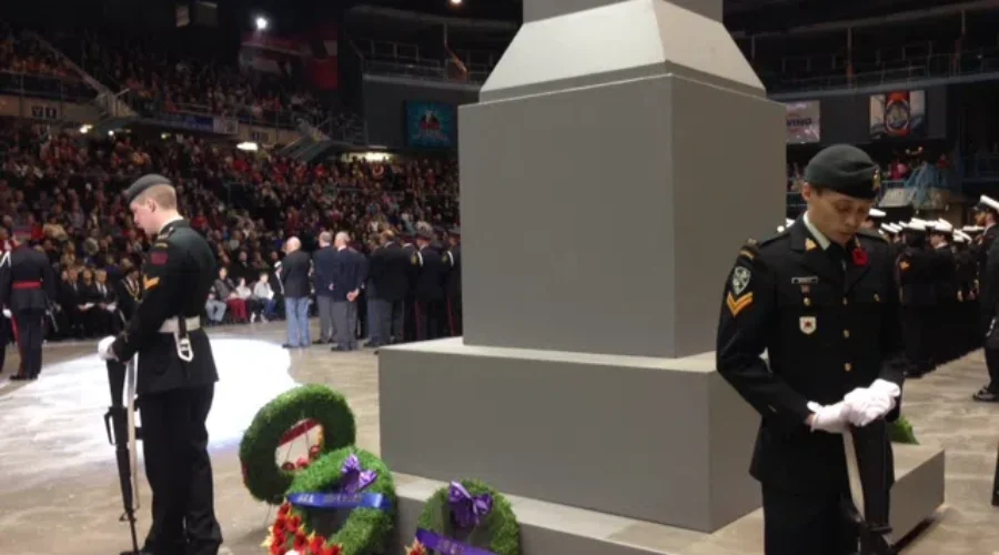 VIDEO: Record Numbers Come To Saint John’s Remembrance Day Ceremony