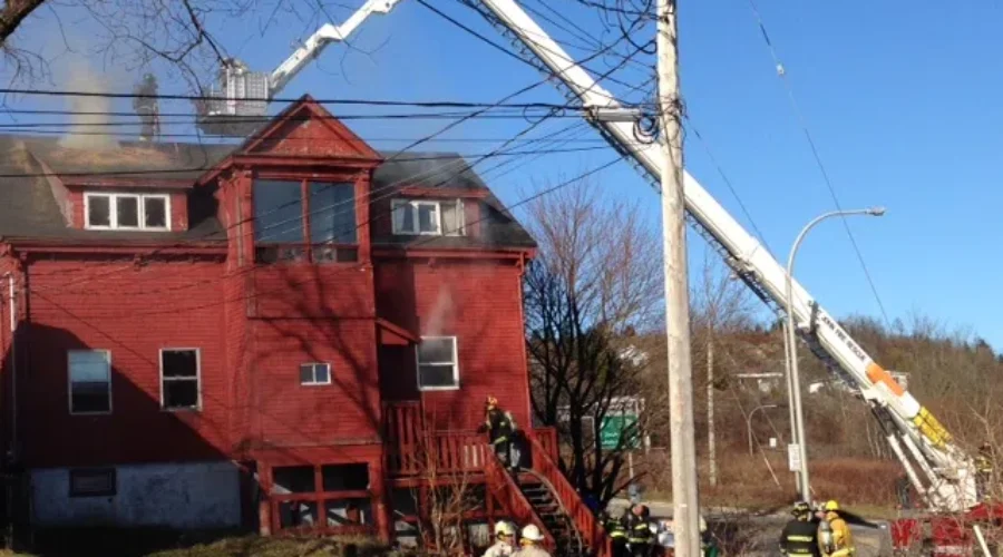 VIDEO: Pine Street Fire Displaces Family of Seven