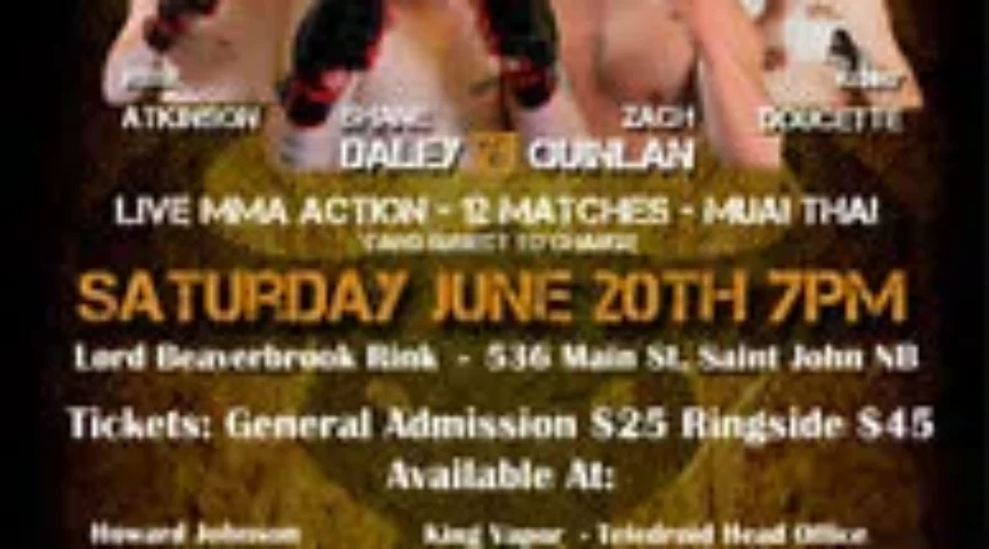 Atlantic Warriors Mixed Martial Arts Show Coming To Saint John