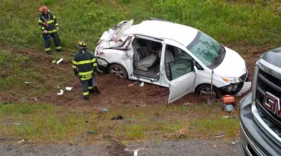 Rollover Along Highway 1