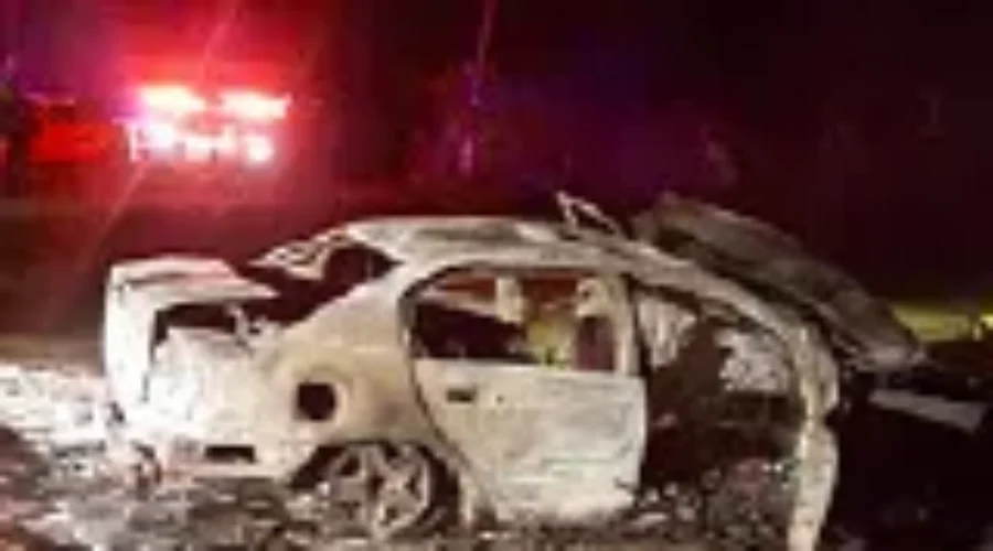 The Mounties Are Looking Into A Car Fire In Harvey