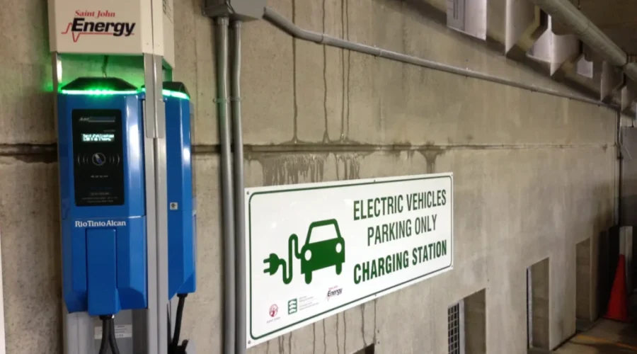 Two Electric Vehicle Charging Stations Installed In Peel Plaza Parking Garage