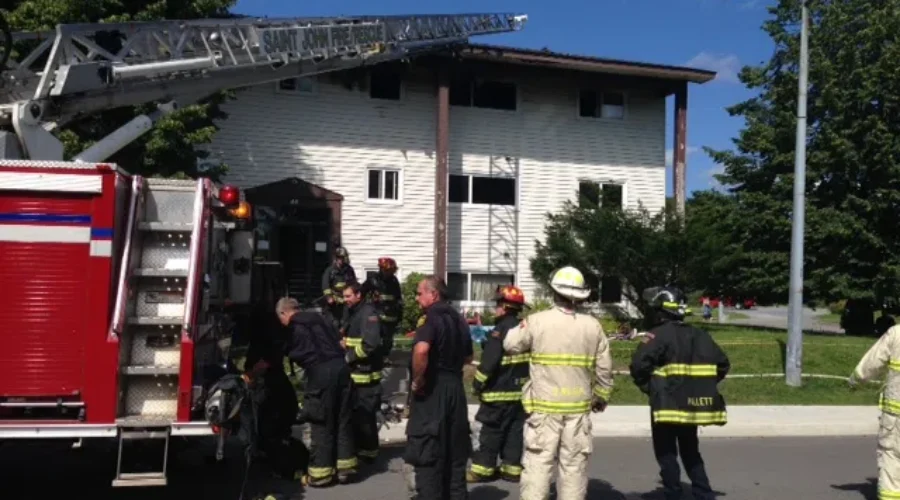 Saint John Firefighters Battle Building Fire, Rescue Woman