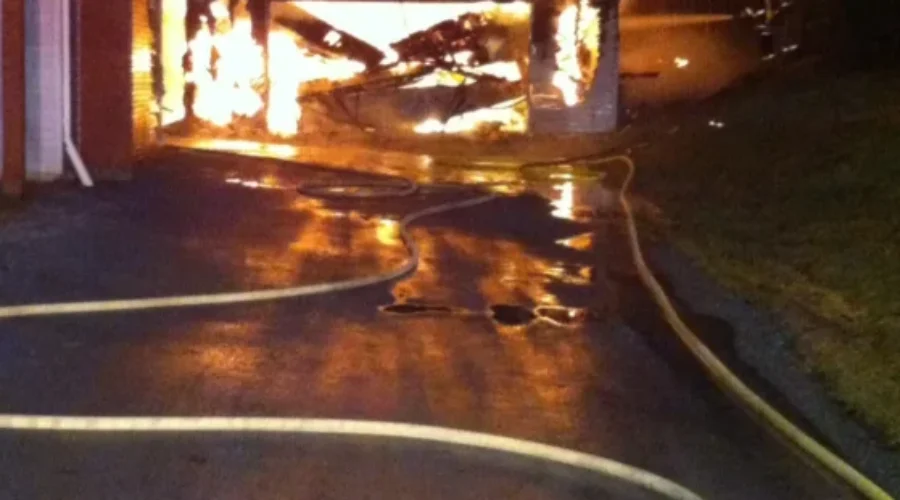 KVFD Respond To Garage Fire On Old Mill Lane In Rothesay