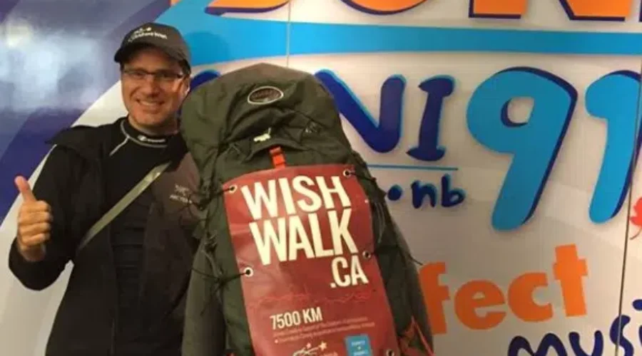 Quebec Man Walking Across Canada For Children’s Wish Foundation