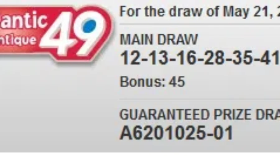 Atlantic 49 GUARANTEED Prize Sold In Saint John