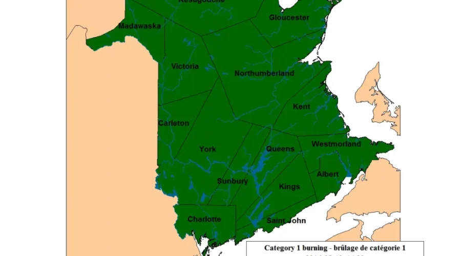 Fire Ban Lifted Across New Brunswick