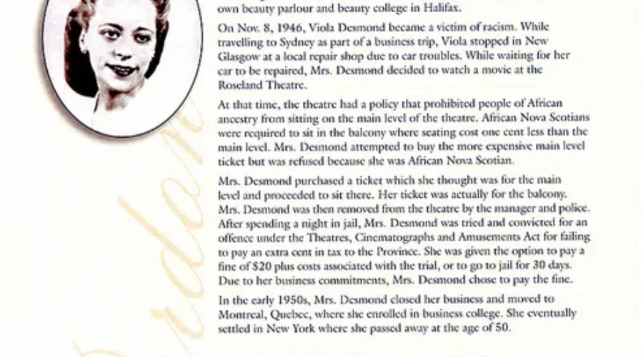 Human Rights Icon Viola Desmond First Canadian Woman Selected For $10 Bill