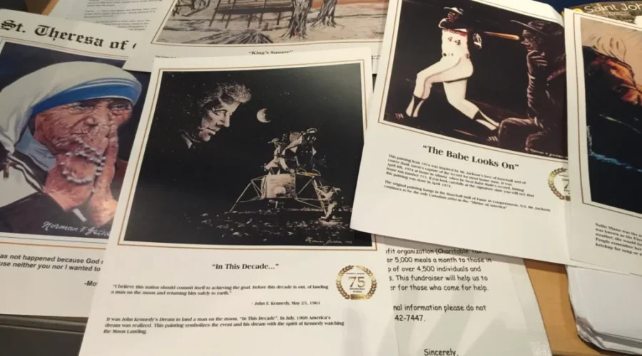 Selling His Artwork to Help Romero House