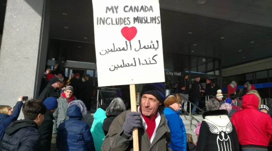 Saint Johners Gather For Vigil Honouring Quebec Mosque Victims