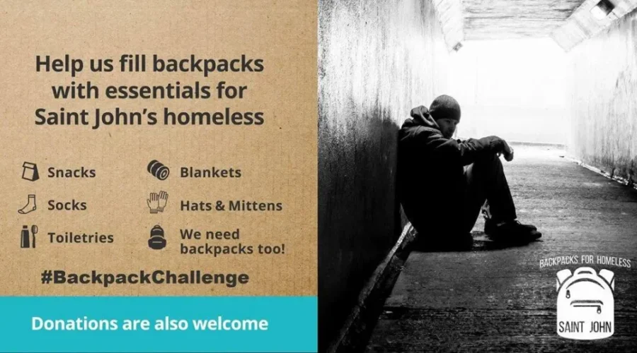 Local Volunteers Hope Backpack Project Helps Homeless In Saint John
