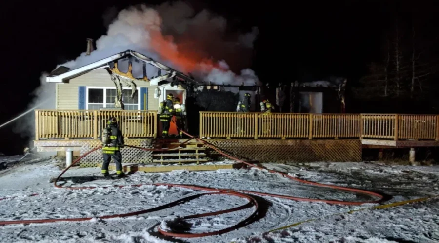 Musquash Fire Battles Lepreau Structure Fire In Extremely Cold Conditions