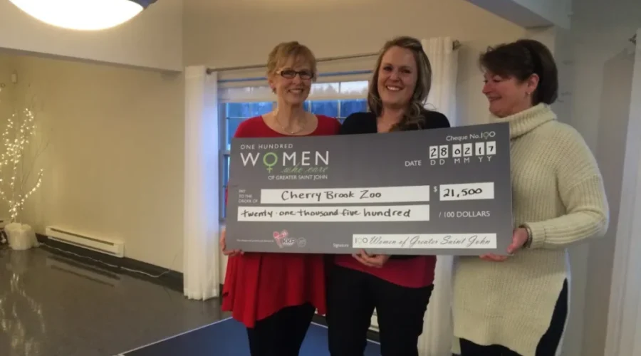 Cherry Brook Zoo Receives $21,500 From The 100 Women Who Care Of Greater Saint John