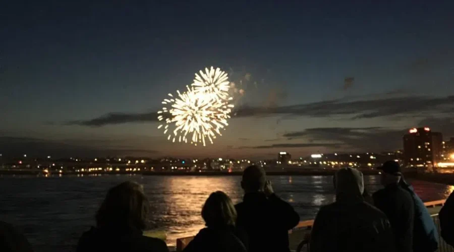 A Special Fireworks Display Draws Big Crowds
