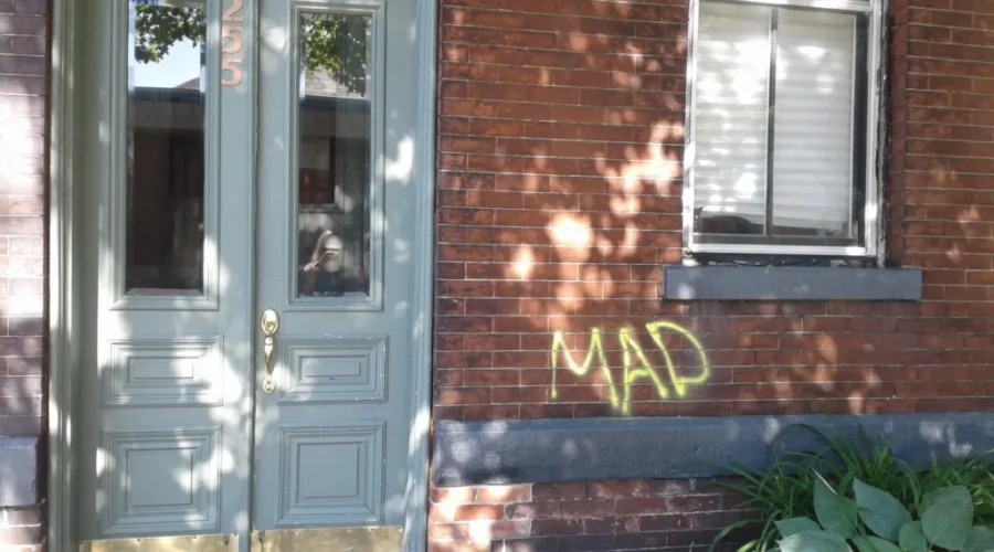 Vandals Strike Uptown Buildings