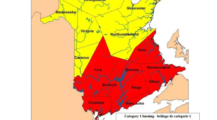 No Burning Permitted In Southern Half Of New Brunswick