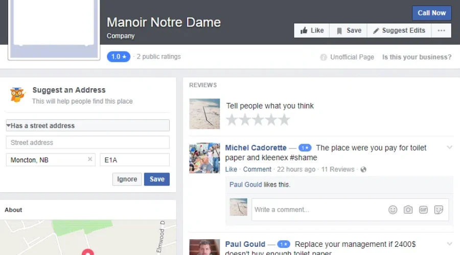 UPDATE: Outrage Over Toilet Paper Rationing In Privately Owned Moncton Special Care Home