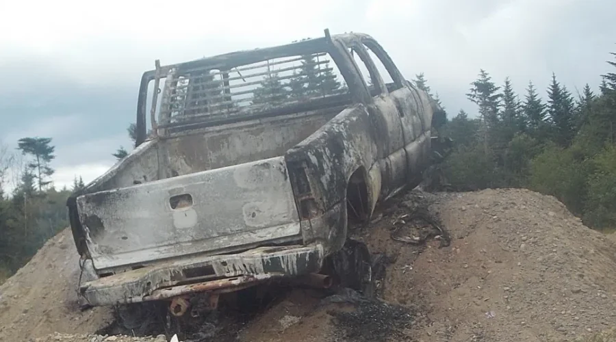 Pick-Up Truck Stolen And Burned In Pennfield
