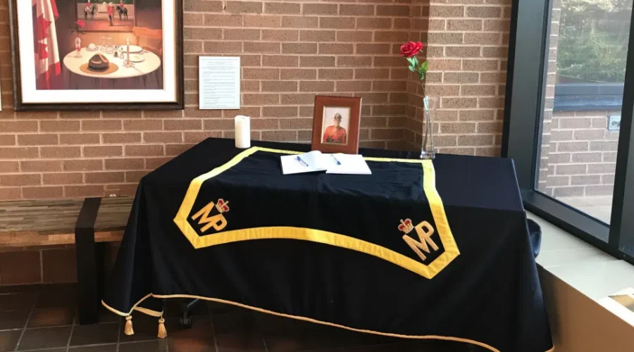 Book Of Condolences Set Up For Fallen Mountie