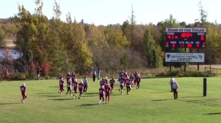 Big Touchdown For Autistic Football Player From Tantramar Titans