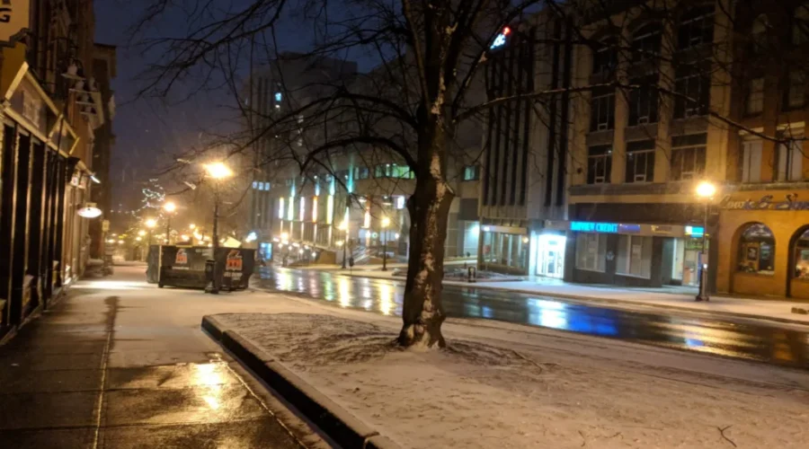 Snowstorm Arrives In Saint John