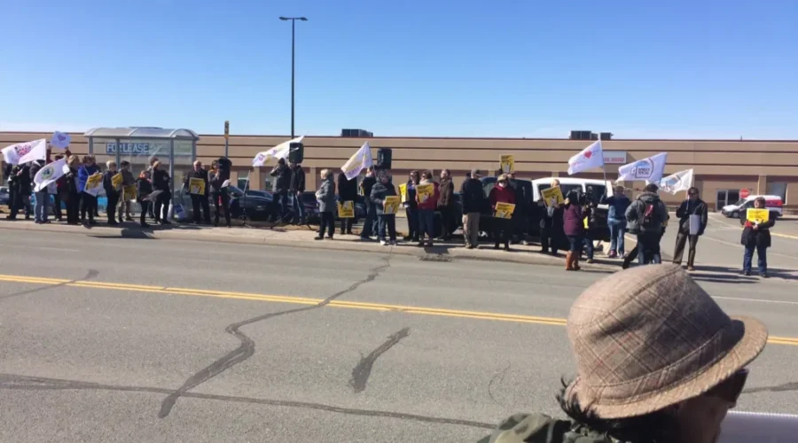CUPE Holds Protest In Saint John In Support Of Canadian Red Cross Home Support Workers