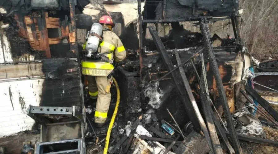RV Destroyed By Fire In Quispamsis Area
