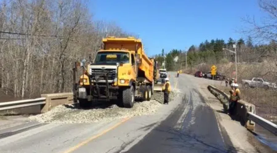 Crews Work To Build Up Westfield Road