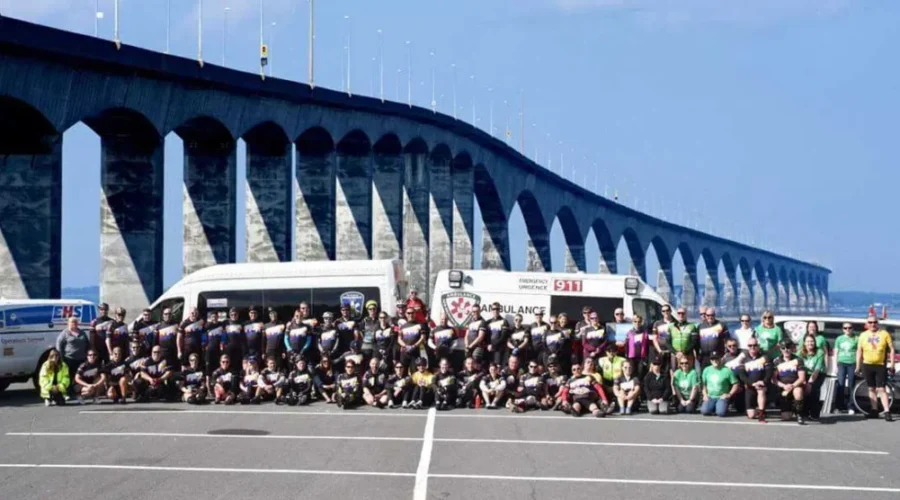 Cyclists Raising Money For National Paramedic Monument