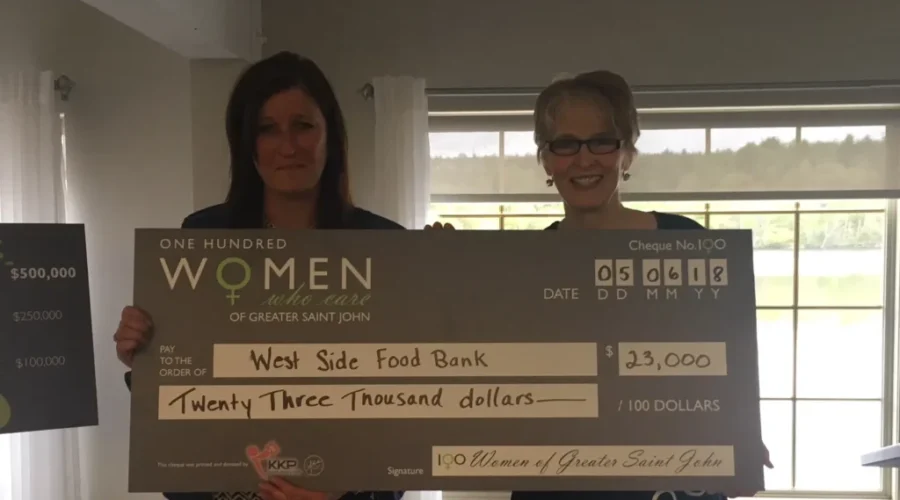 100 Women Who Care Of Greater Saint John Choose West Side Food Bank For Donation