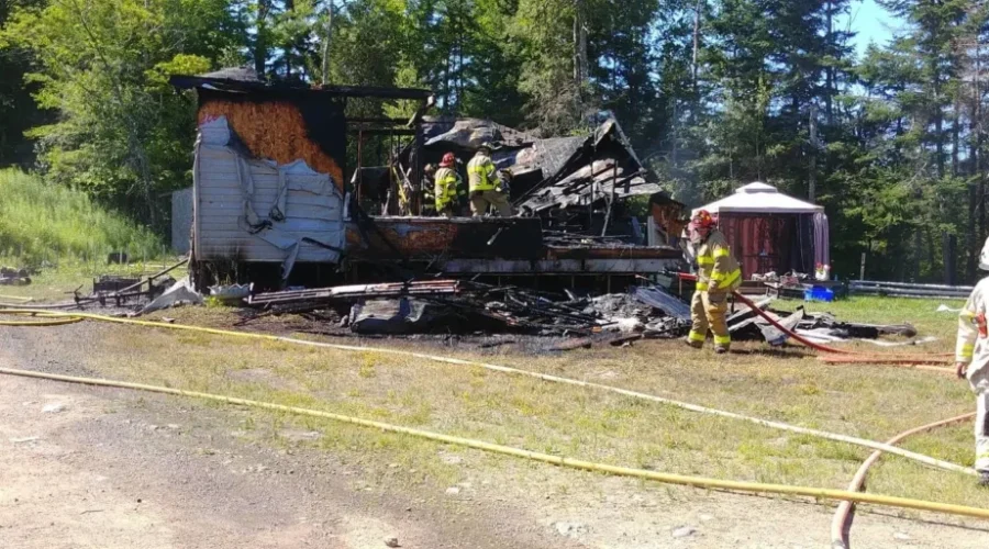 Four Fire Departments Battle A Rothesay Blaze