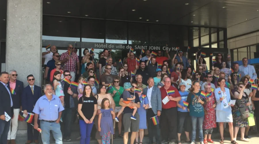Mayor Darling Defends The LGBTQ Community At Pride Flag Raising