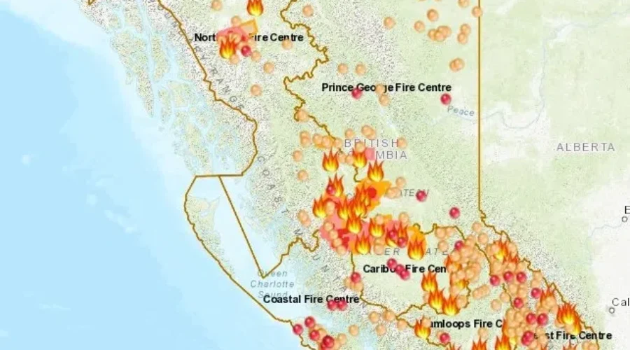 State Of Emergency Declared In BC As Wildfires Continue