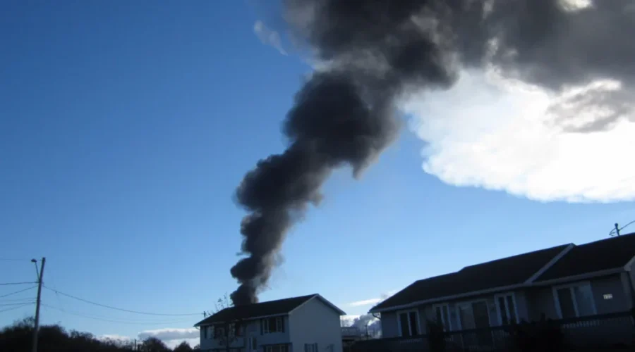 Safety First For Firefighters During Oil Refinery Blaze