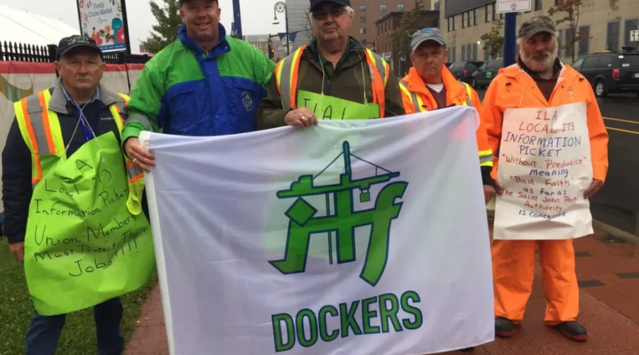 ILA Hosts Information Picket on Water Street
