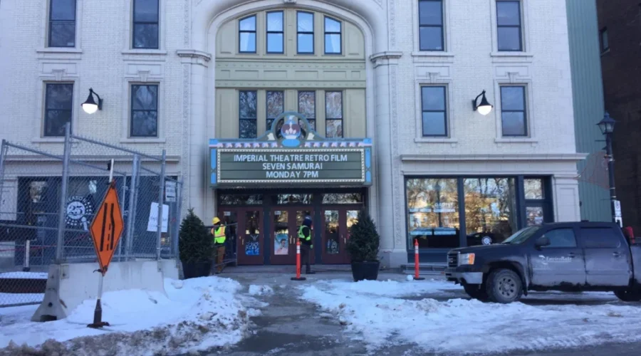 Upgrade Underway On Theatre Sign