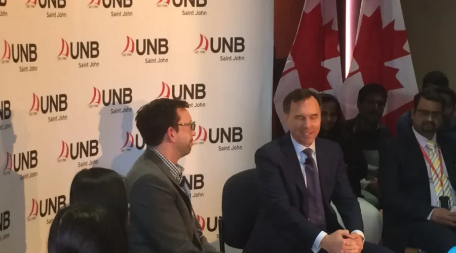 Federal Finance Minister Stops By UNB Saint John