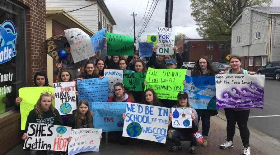 St. Stephen Students Protest Climate Change