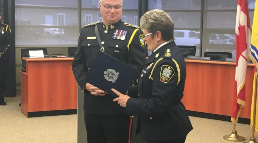 KV Officers Recognized By Fredericton’s Police Chief