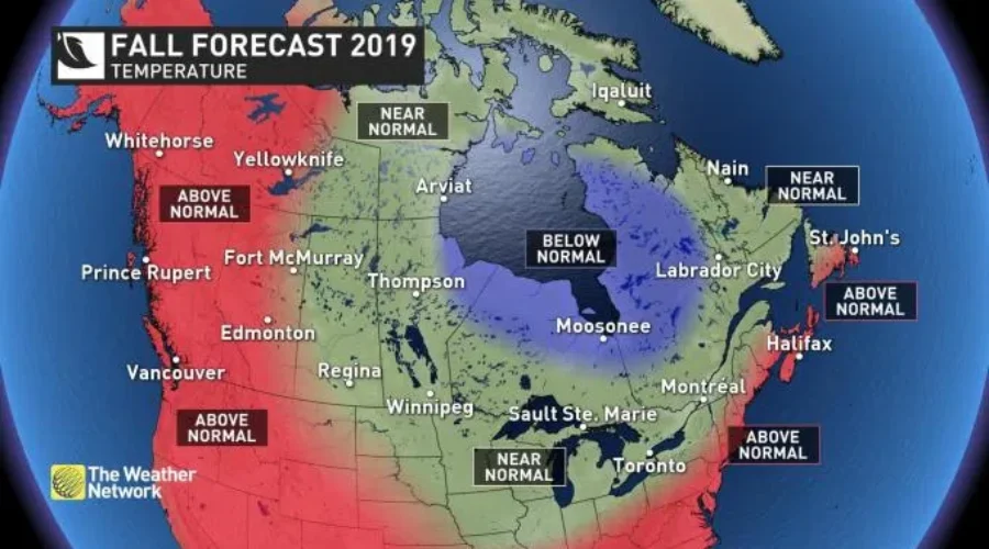 Weather Network Expects Warm, Wet Fall In N.B.