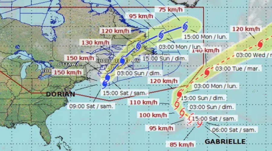 Dorian Moves Into The Maritimes