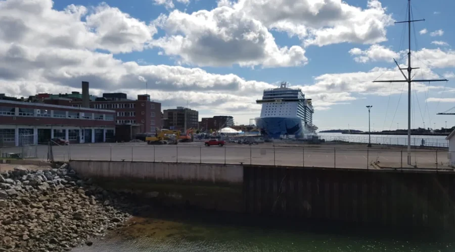 Large Cruise Ship In Saint John