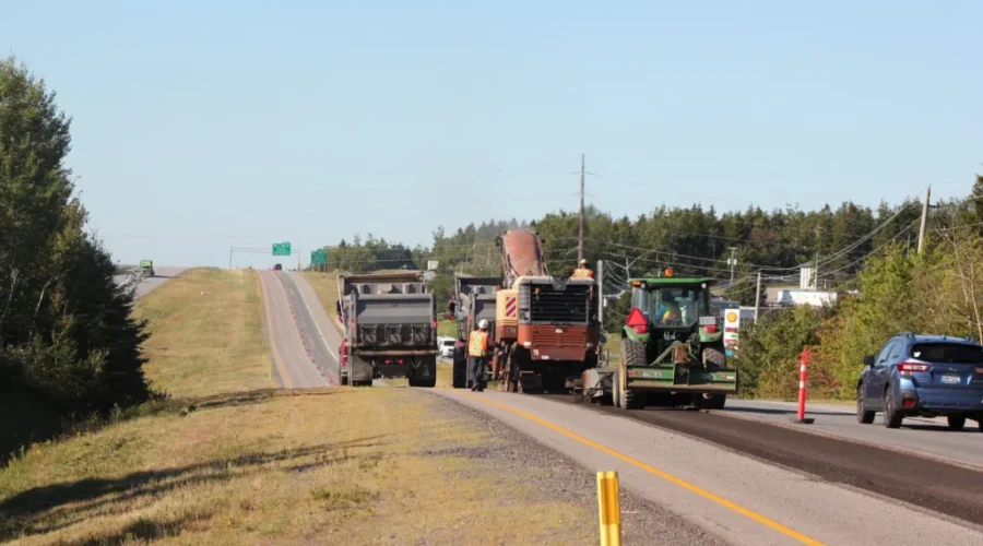 Work Continues On Route 1 In Saint John