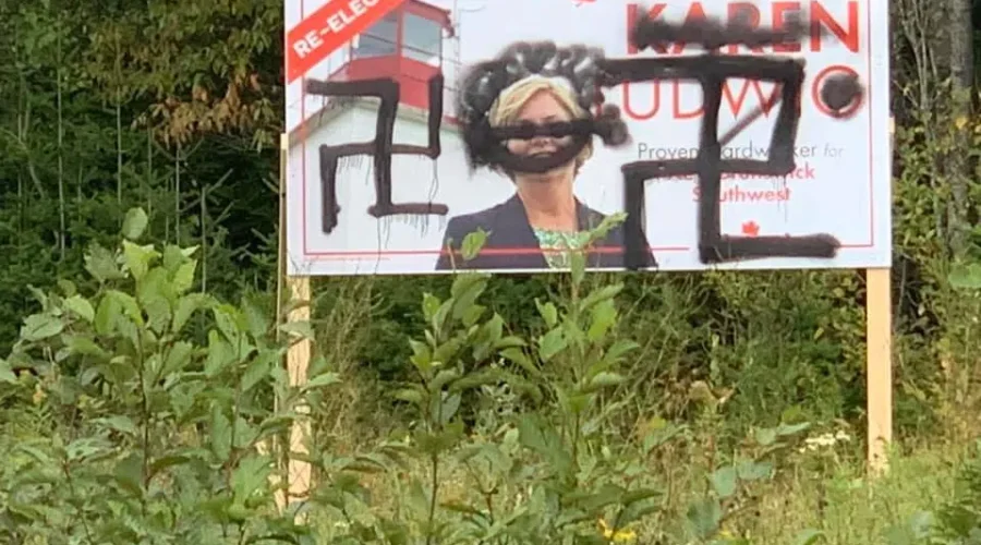 Liberal Candidate’s Signs Vandalized