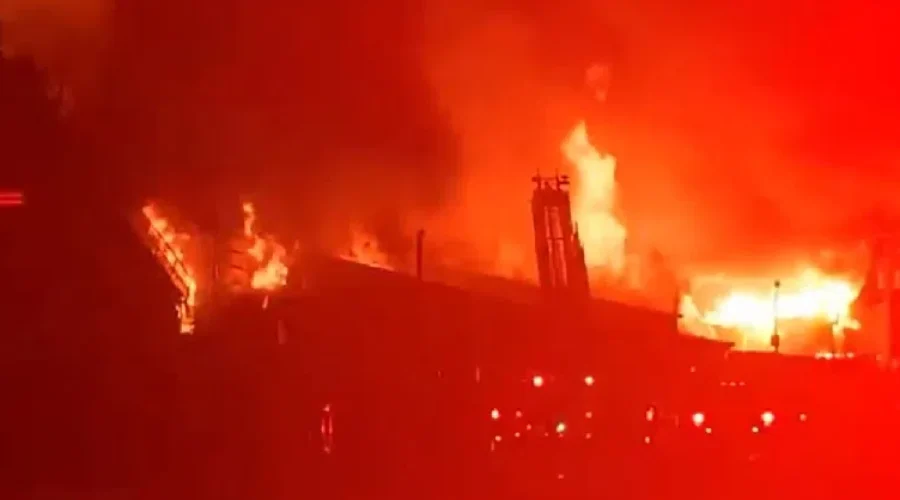 Fire Destroys Former Lumber Mill In Miramichi