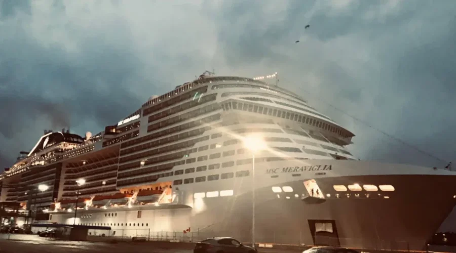 Giant Cruise Ship Makes A Return Visit