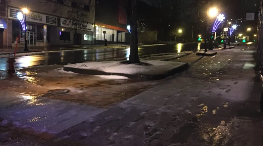 Snow, Freezing Rain Lead To Slick Roads