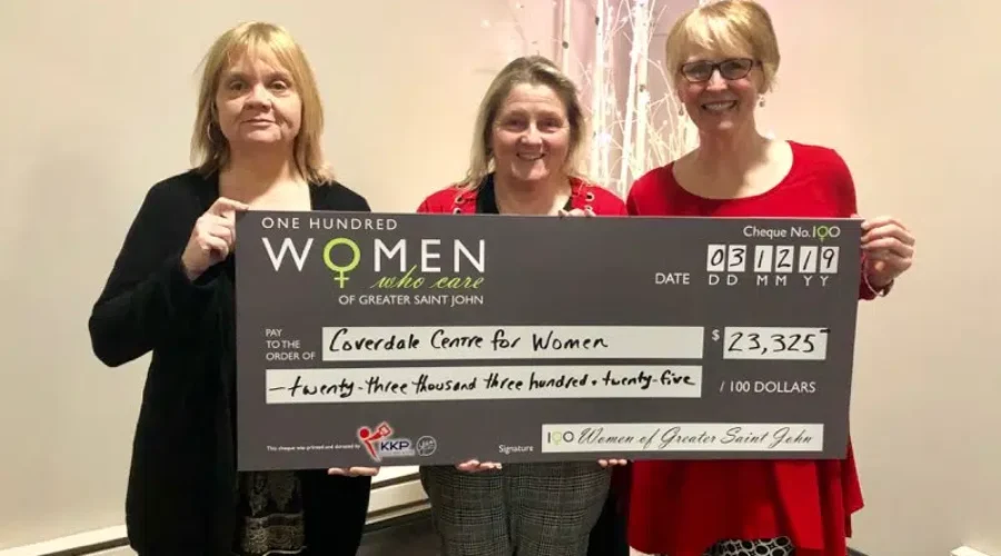 100 Women Who Care Give Big Donation